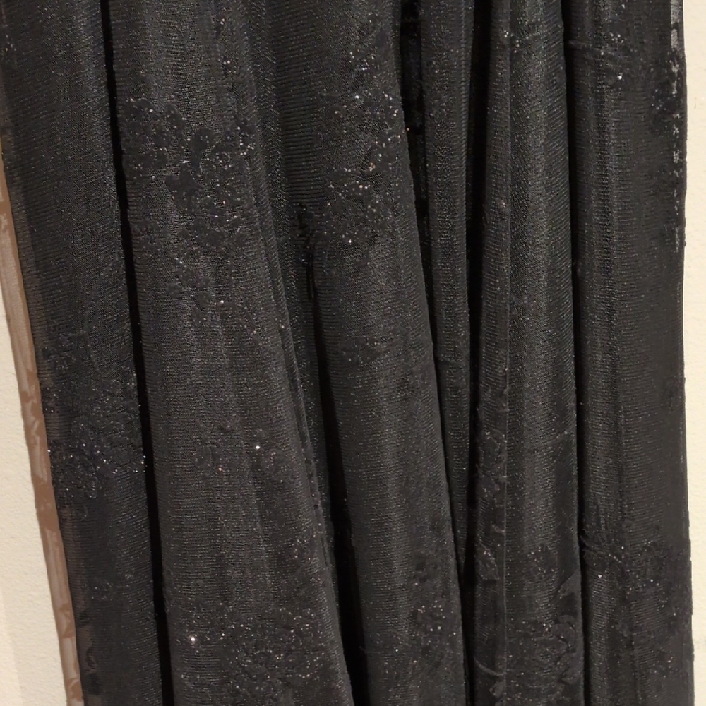 Alex Evenings Black Floral Midi Dress 4P - Picture 4 of 10